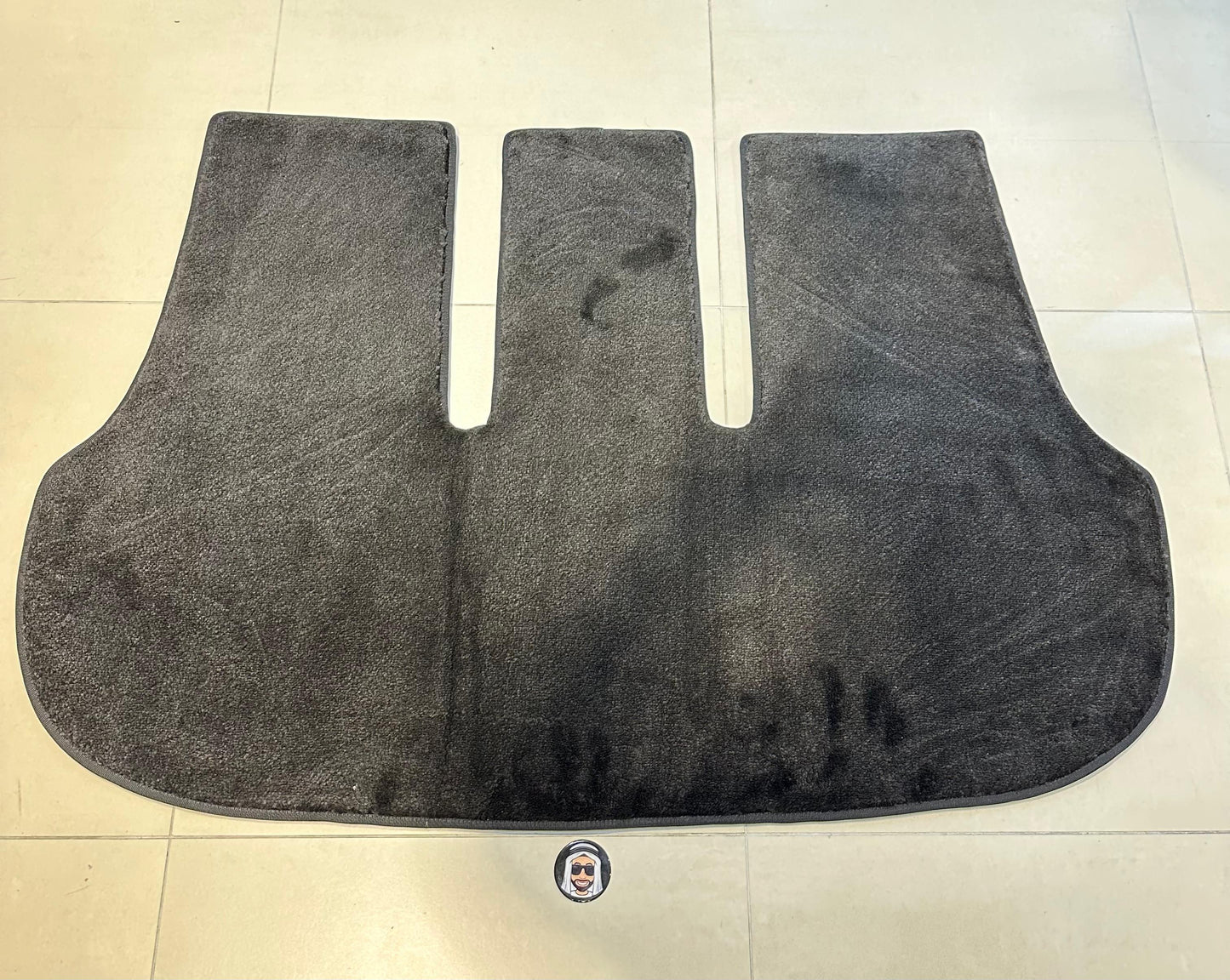Black Rear Trunk Floor Mat – Toyota Fortuner (2015–2024)