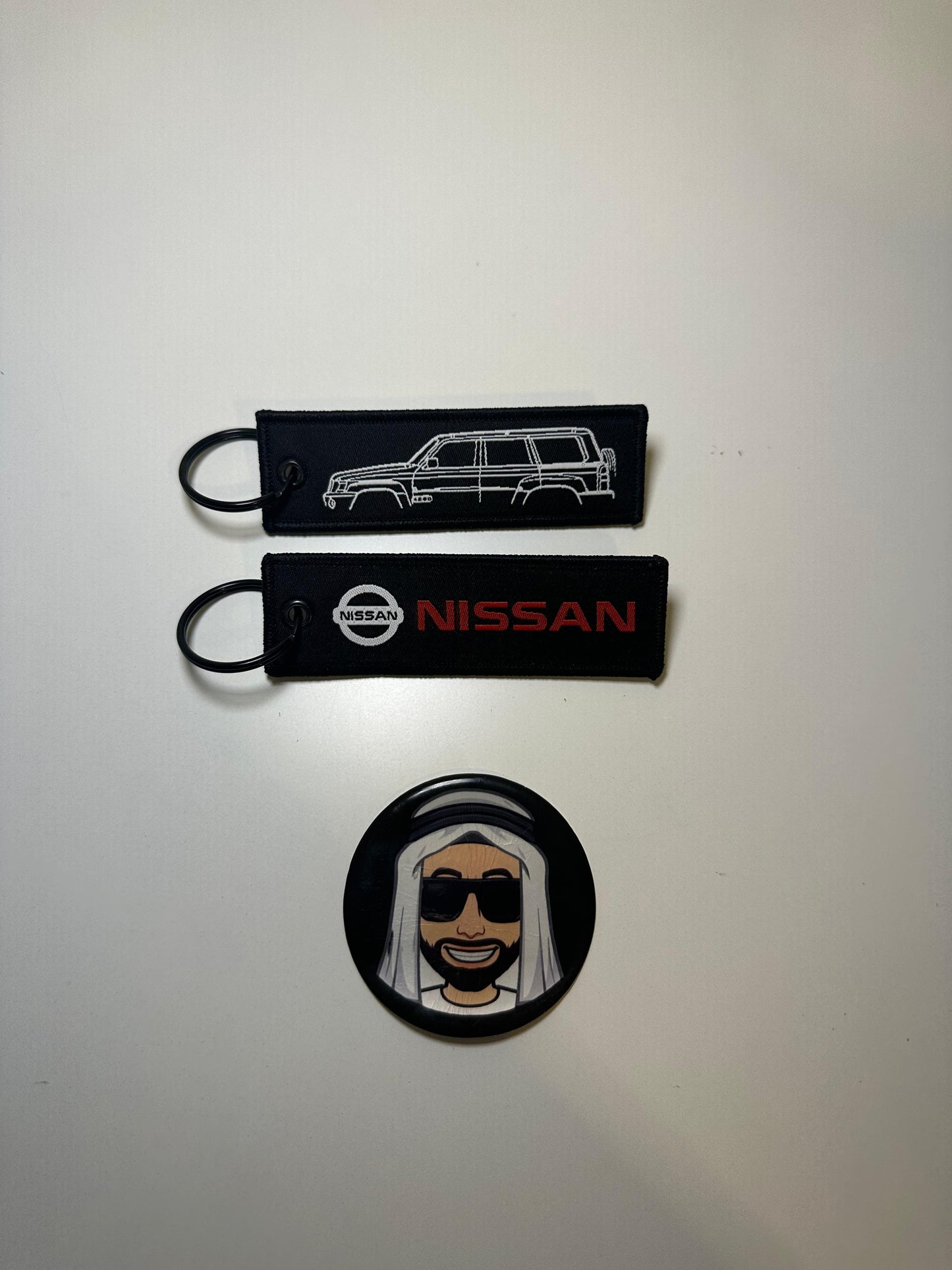 Nissan Patrol Key Chain Black and Red