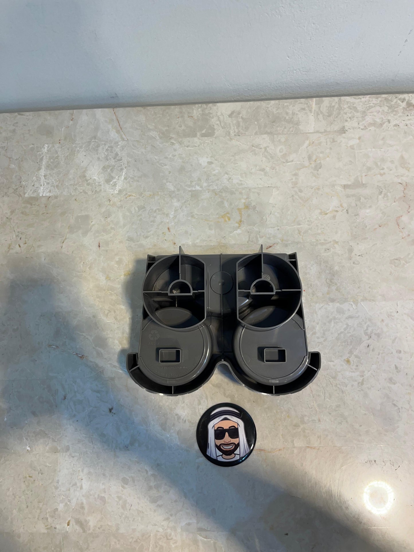 3-in-1 Grey Brown Large Cup Holder Nissan Patrol Y61 VTC GU