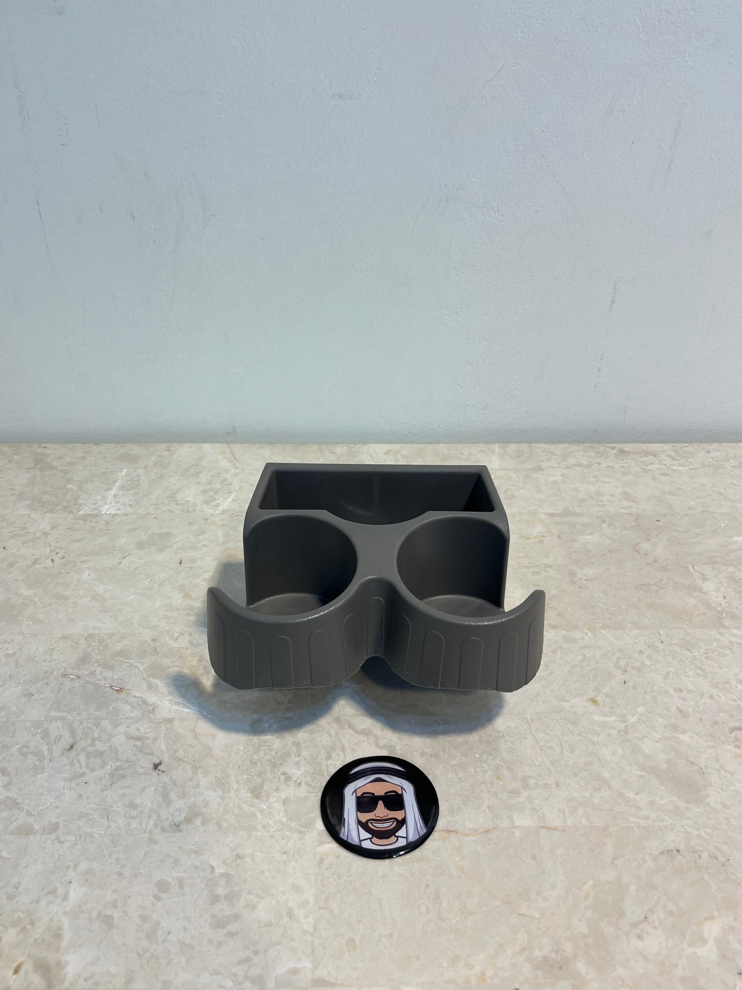 3-in-1 Grey Brown Large Cup Holder Nissan Patrol Y61 VTC GU