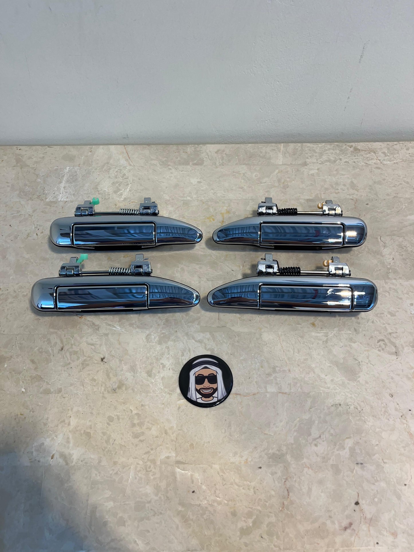 Set of 4 Chrome Safari Door Handles - Nissan Patrol Y61 GU VTC