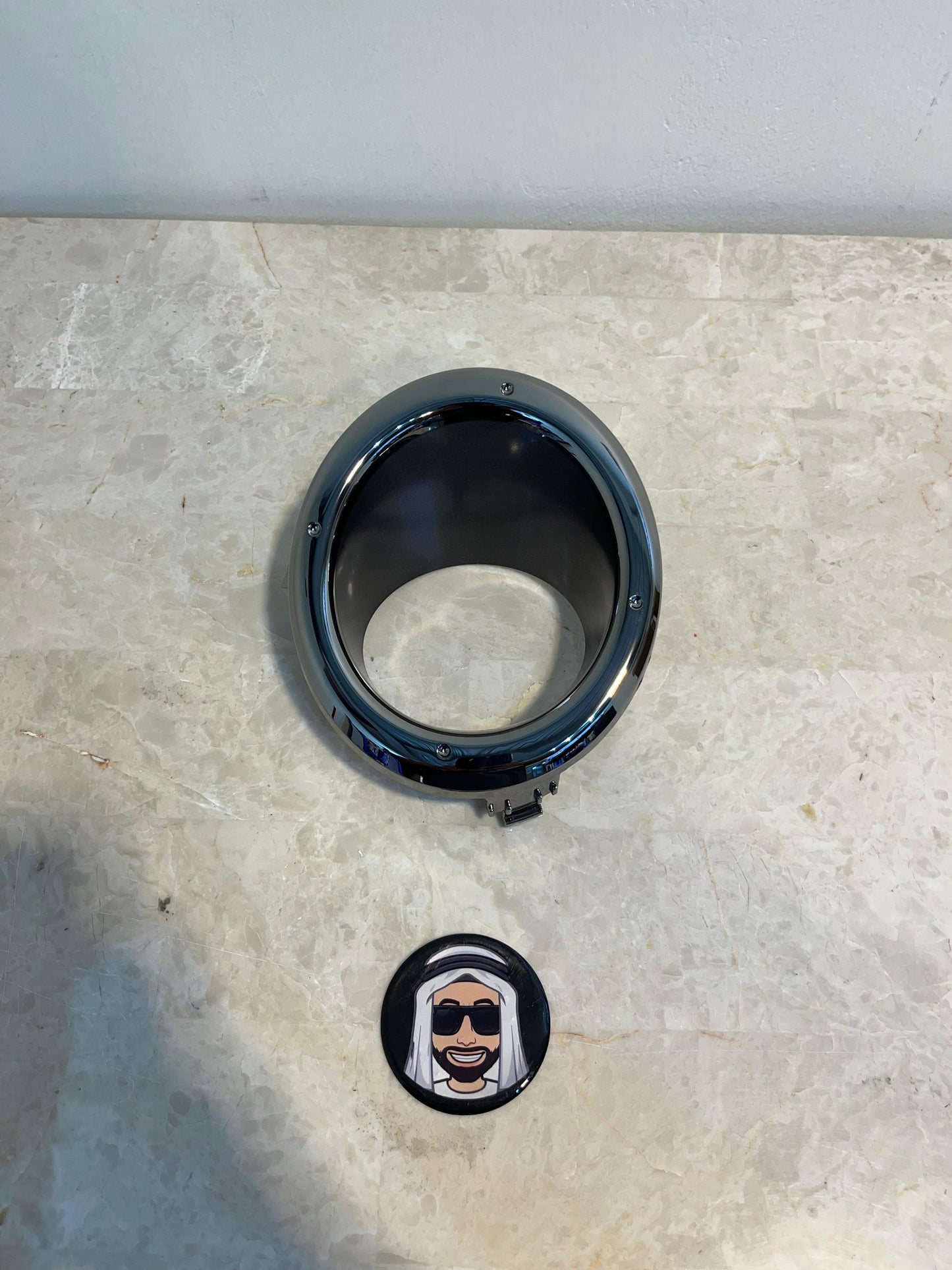 Smoke Chrome Front Left Fog Light Housing Cover Super Safari Nissan Patrol Y61 VTC GU