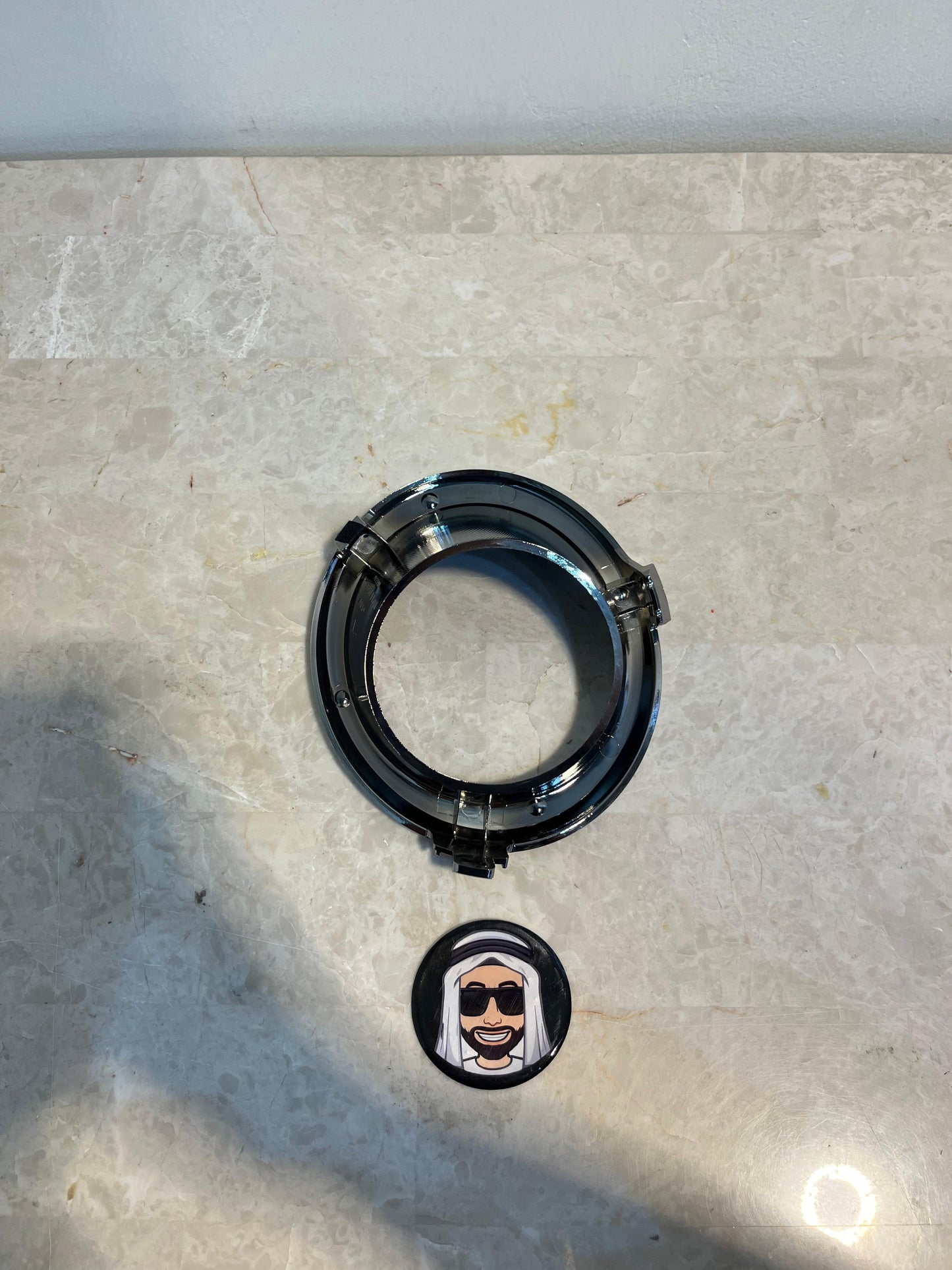 Smoke Chrome Front Left Fog Light Housing Cover Super Safari Nissan Patrol Y61 VTC GU