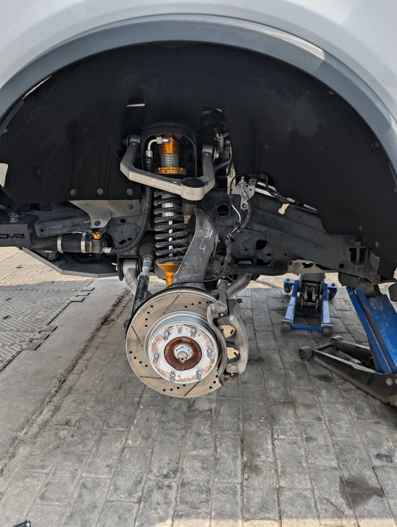 Ford Bronco and Ranger 311x34mm Front Drilled and Slotted Brake Disc Rotors by PowerStop Evolution AR85198XPR