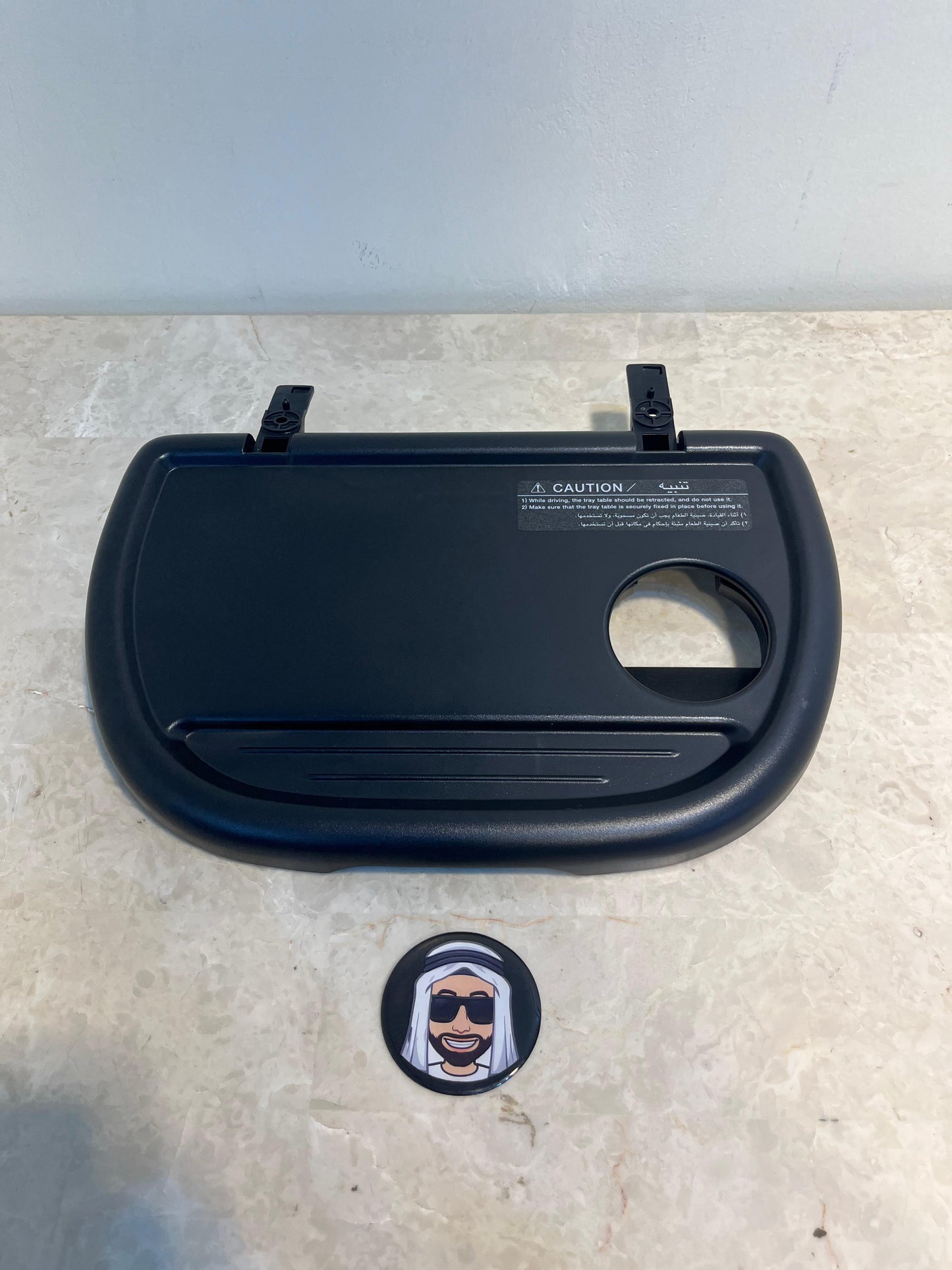 Rear Seat Left Black Picnic Tray Table - Nissan Patrol Y61 GU VTC