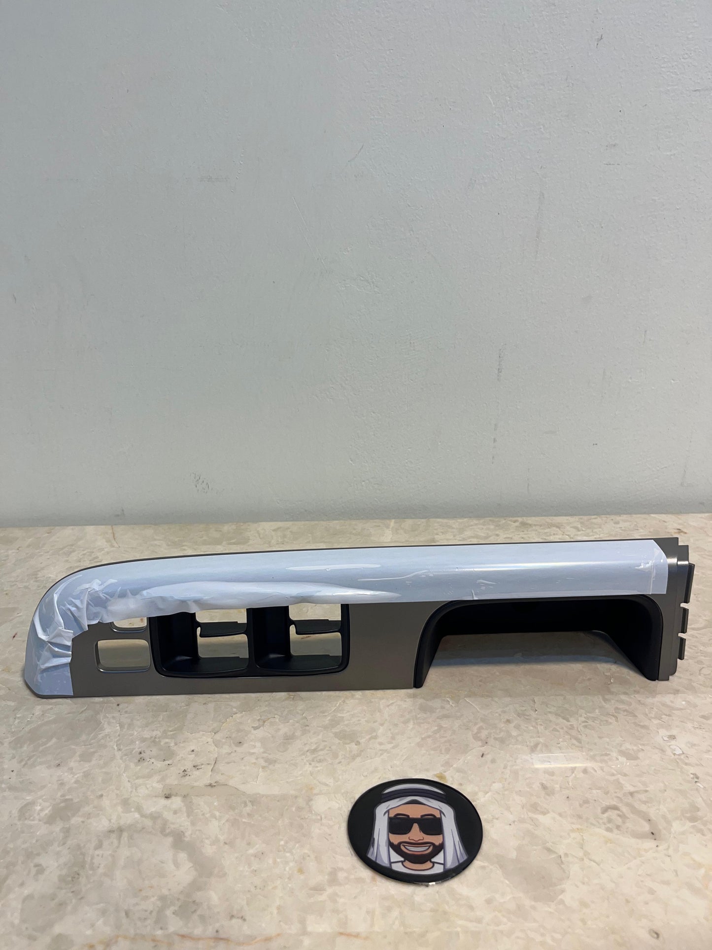 GL Front Left (Driver Side) Window Switch Trim (Silver, Safari) Nissan Patrol Y61 VTC GU (4-door) (Standard)
