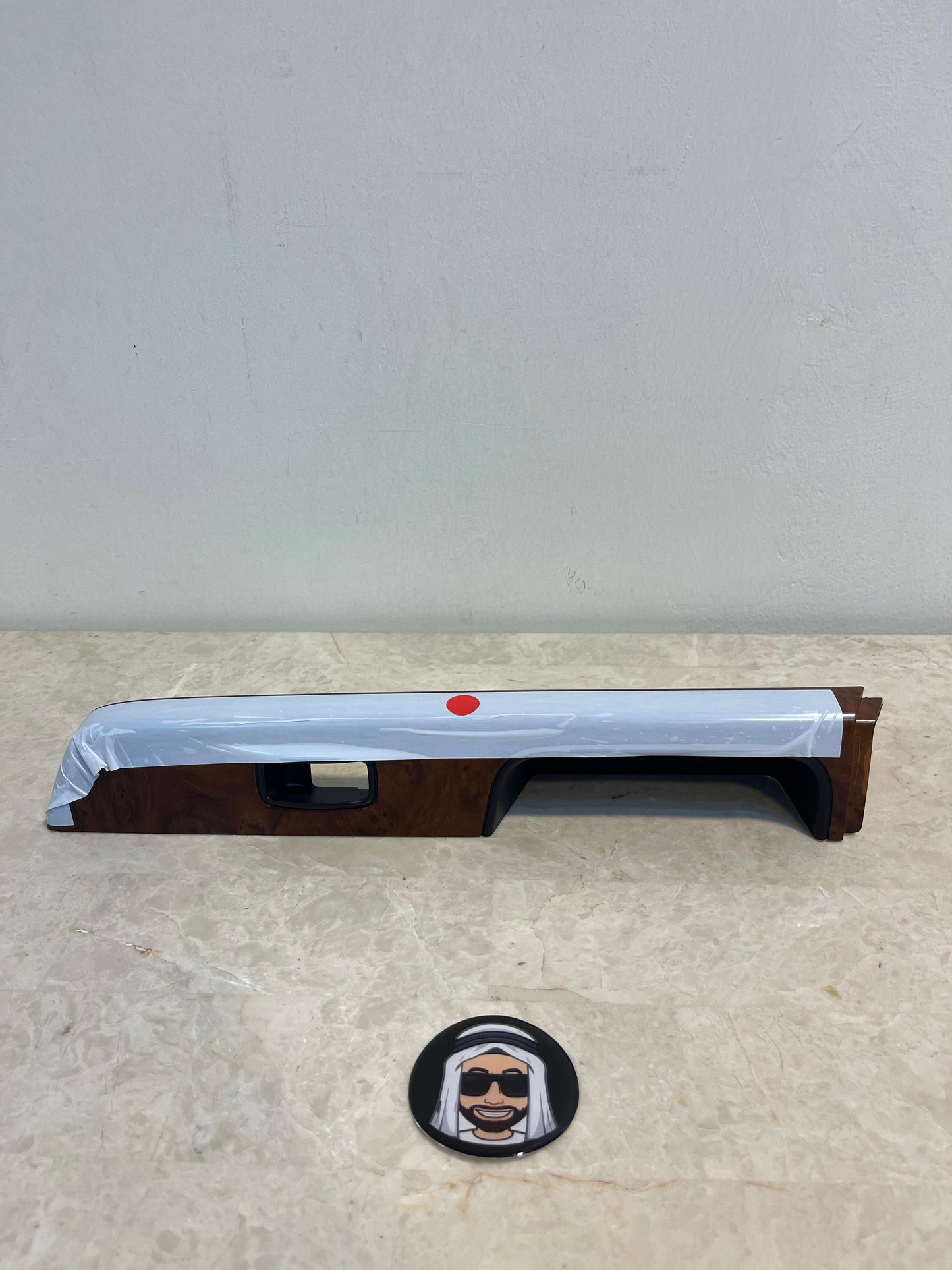 Rear Left Window Switch Trim (Matt Brown Wood Safari) Nissan Patrol Y61 VTC GU (4-door)