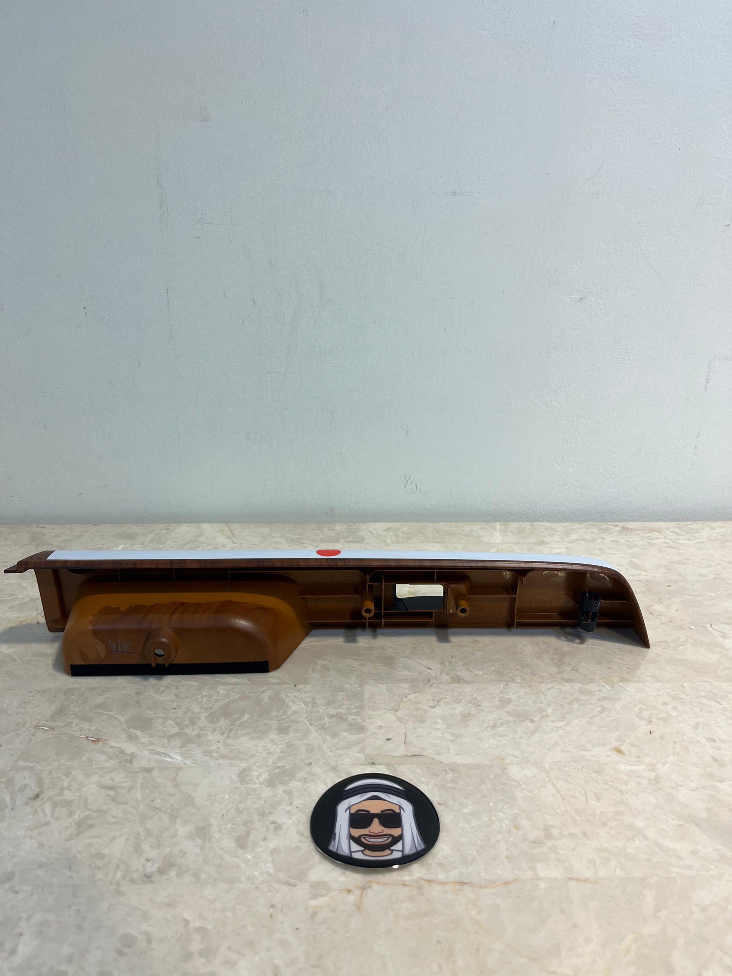 Rear Left Window Switch Trim (Matt Brown Wood Safari) Nissan Patrol Y61 VTC GU (4-door)