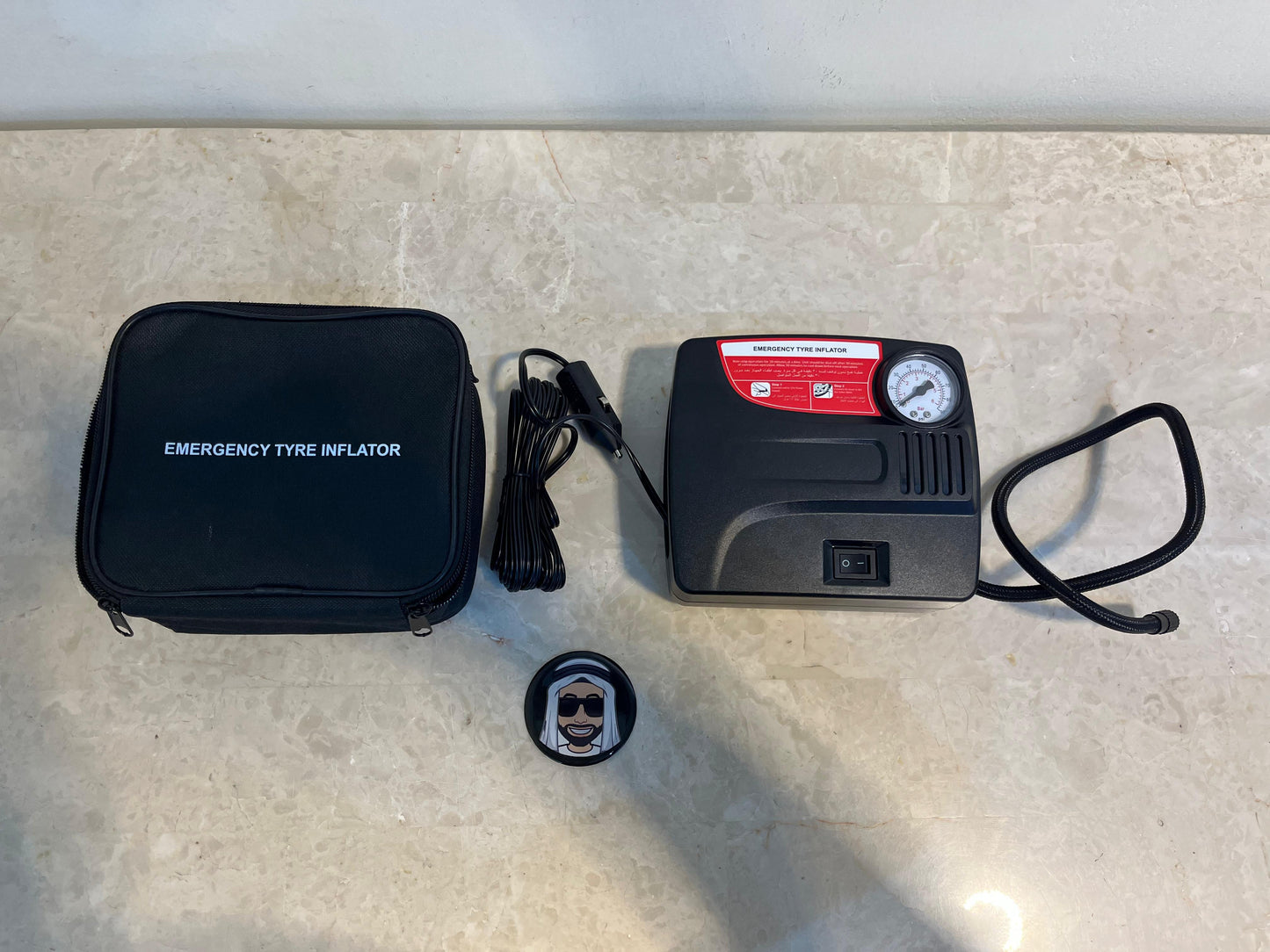 Mini Emergency Air Compressor Tyre Inflator Pump (Universal)