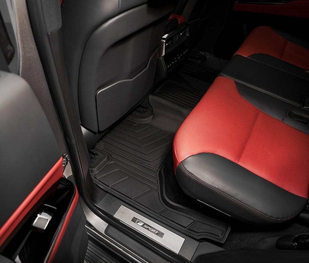 Waterproof Black Rubber Floor Mats - Lexus LX600 Toyota LC300