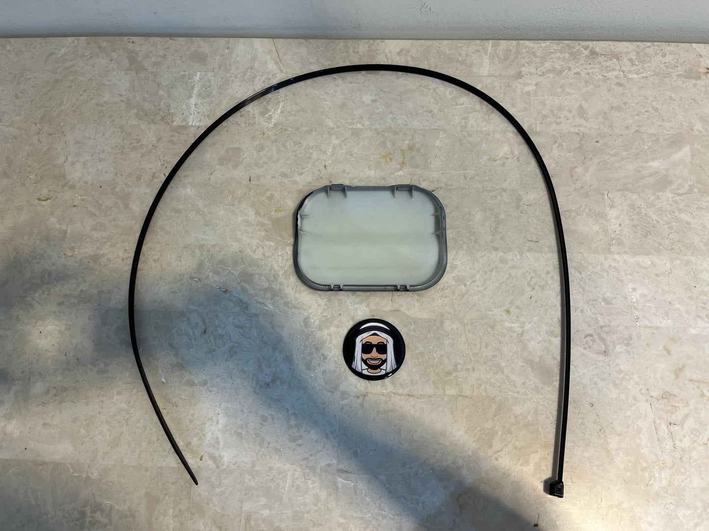 Rear Tow Hook Plastic Cover - Dark Blue Metallic - Toyota Land Cruiser LC200