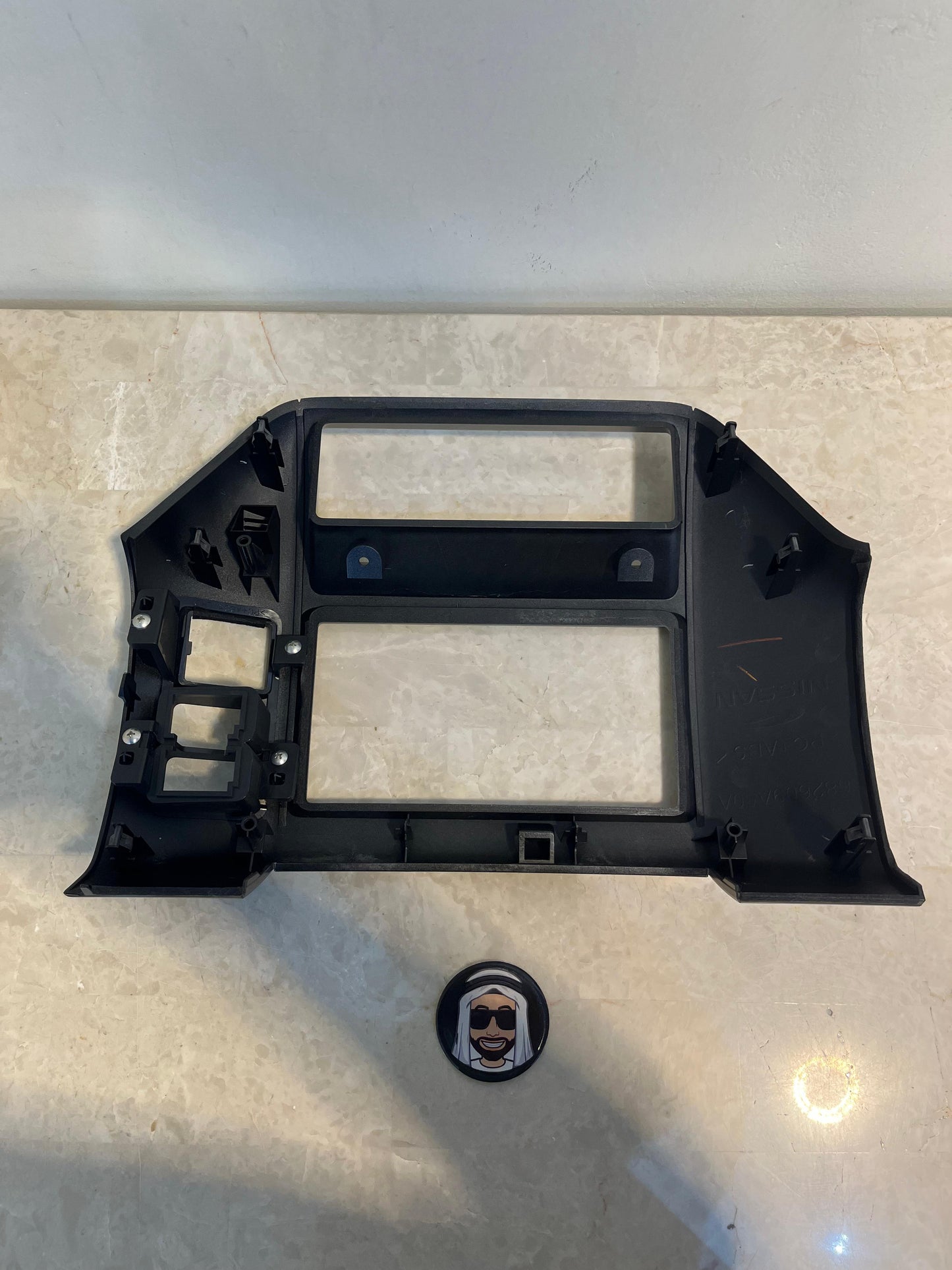 2017-2022 Dash Trim Screen Frame (Shiny Black Wood, Super Safari Screen Size) Nissan Patrol Y61 VTC GU