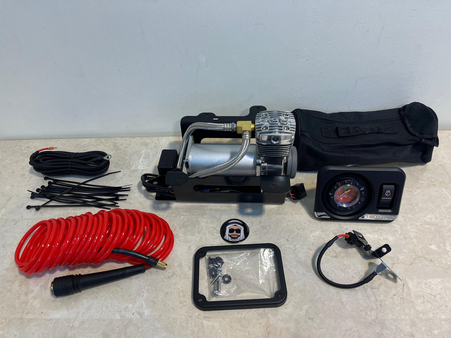 Integrated Air Compressor Tyre Inflator Large Pump - Nissan Patrol Y62