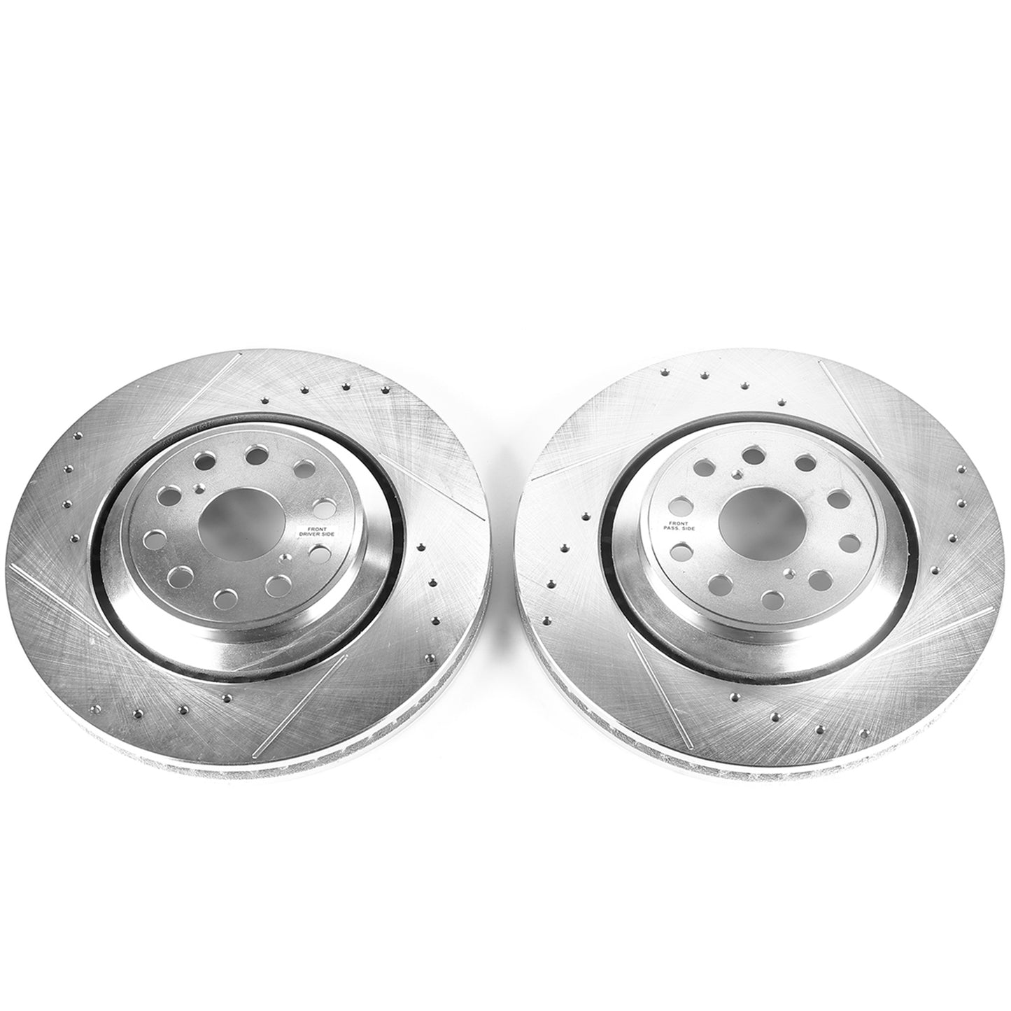 Lexus LS460L - Front Drilled and Slotted Brake Disc Rotors by PowerStop Evolution (JBR1305XPR JBR1306XPR)