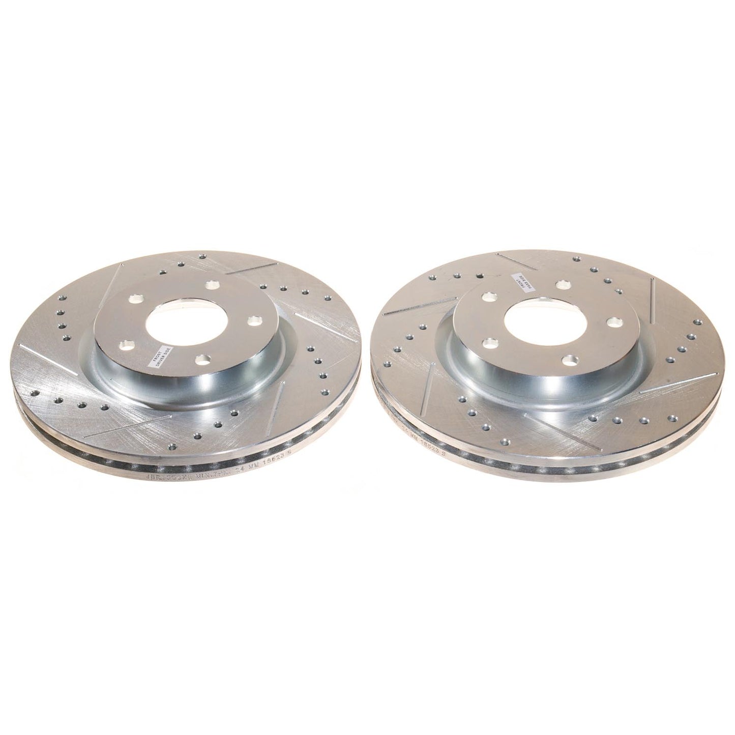 Nissan Altima 2013 to 2024 - Front Drilled and Slotted Brake Disc Rotors by PowerStop Evolution (JBR1558XPR)