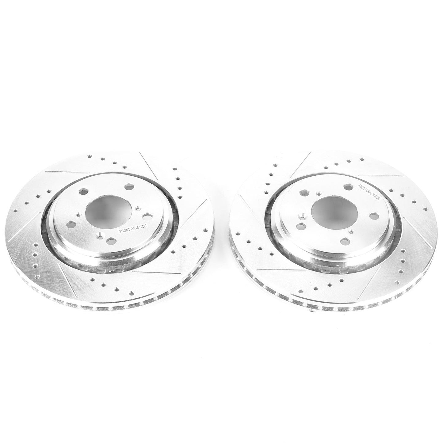 Front Drilled and Slotted Brake Disc Rotors by PowerStop Evolution JBR1590XPR