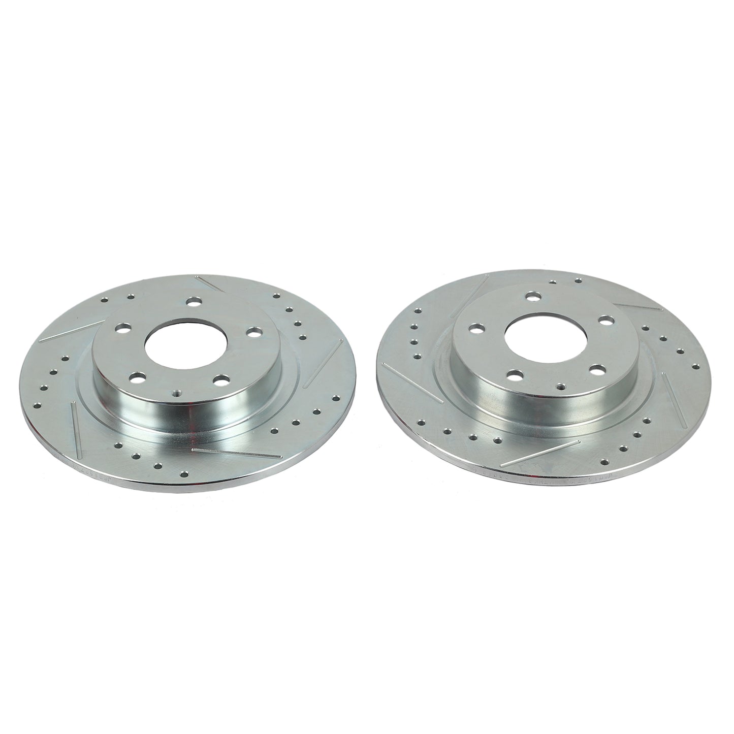 Mazda 6 (2014-2021) - Rear Drilled and Slotted Brake Disc Rotors by PowerStop Evolution (JBR1597XPR)