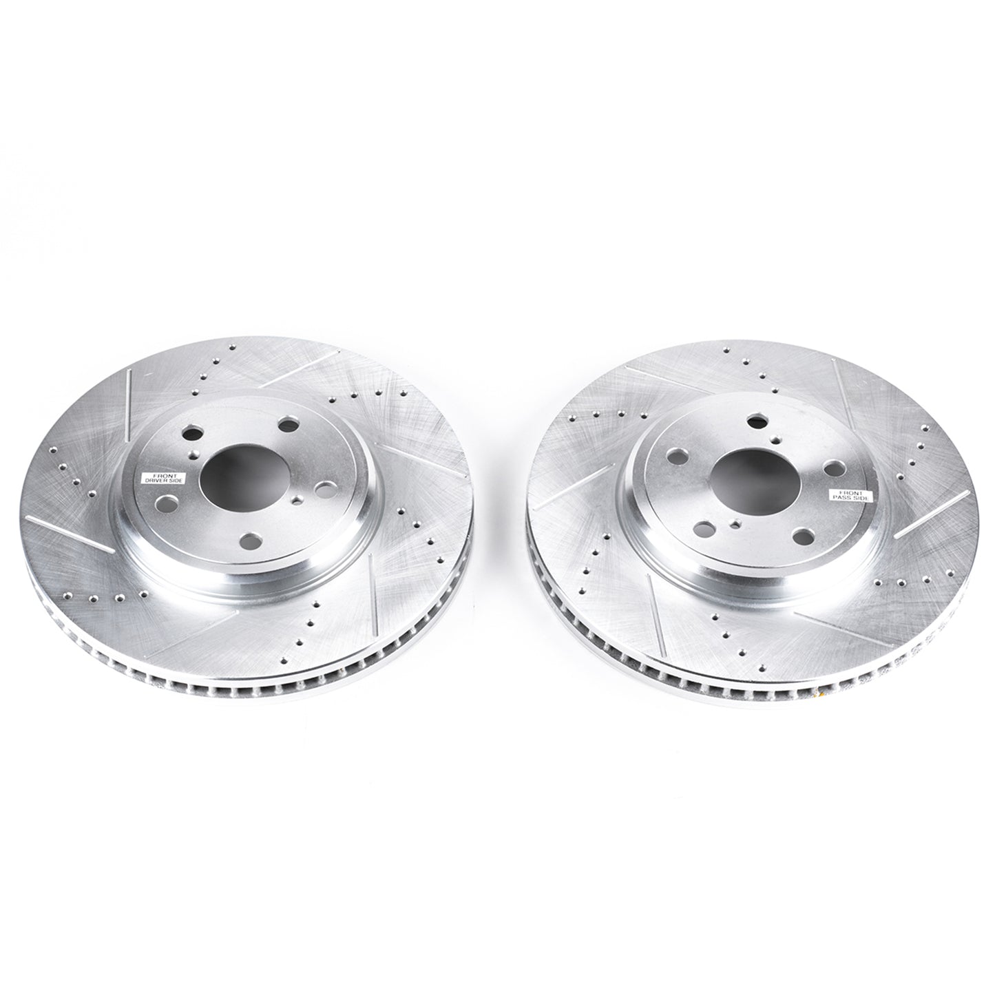 Lexus LS430 - Front Drilled and Slotted Brake Disc Rotors by PowerStop Evolution (JBR938XPR)