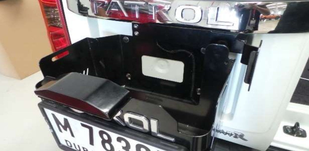 Falcon Jerry Can Holder with door handle Nissan Patrol Y61 VTC GU