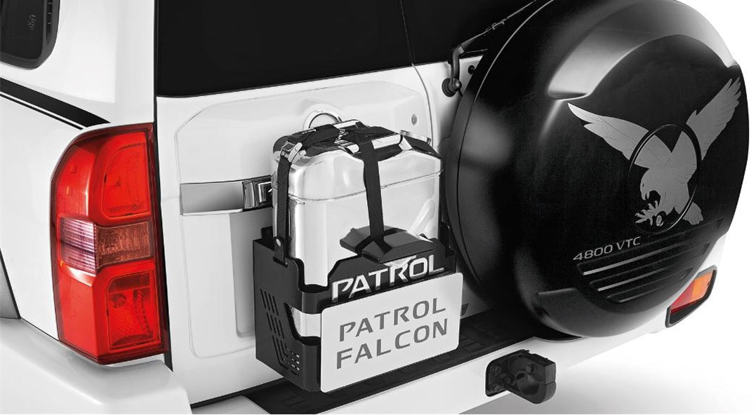 Falcon Jerry Can Holder with door handle Nissan Patrol Y61 VTC GU