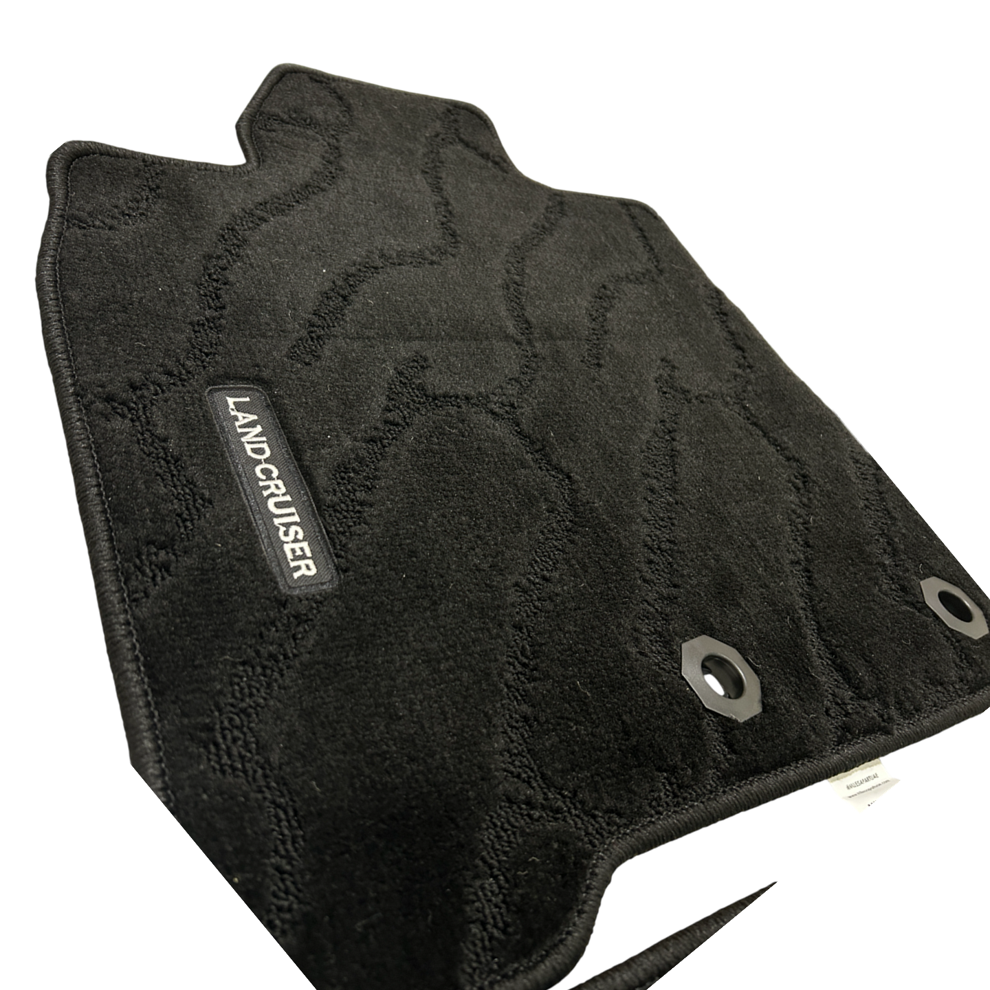 Toyota Land Cruiser 2016-2021 Black Floor Mats with Logo (LC200)
