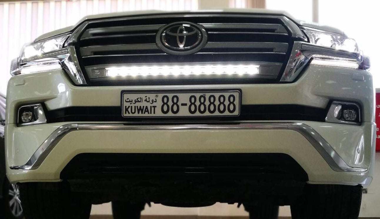 Integrated Front LED Light Bar (inside Grill) for Toyota Land Cruiser LC200