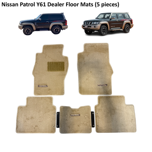 Beige Floor Mats Nissan Patrol Y61 VTC GU (with PATROL Logo)