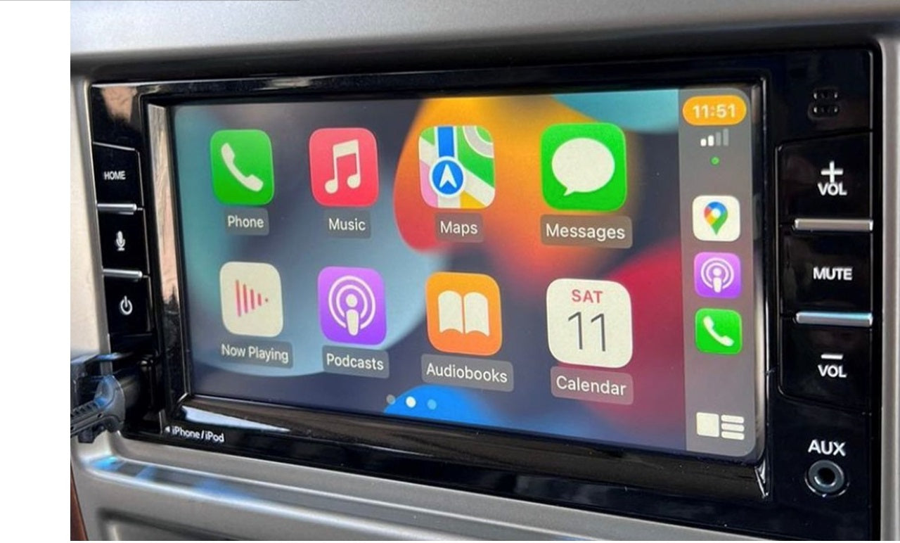 Super Safari Front Screen with Apple CarPlay Nissan Patrol Y61 VTC GU (2023 model) and Y62