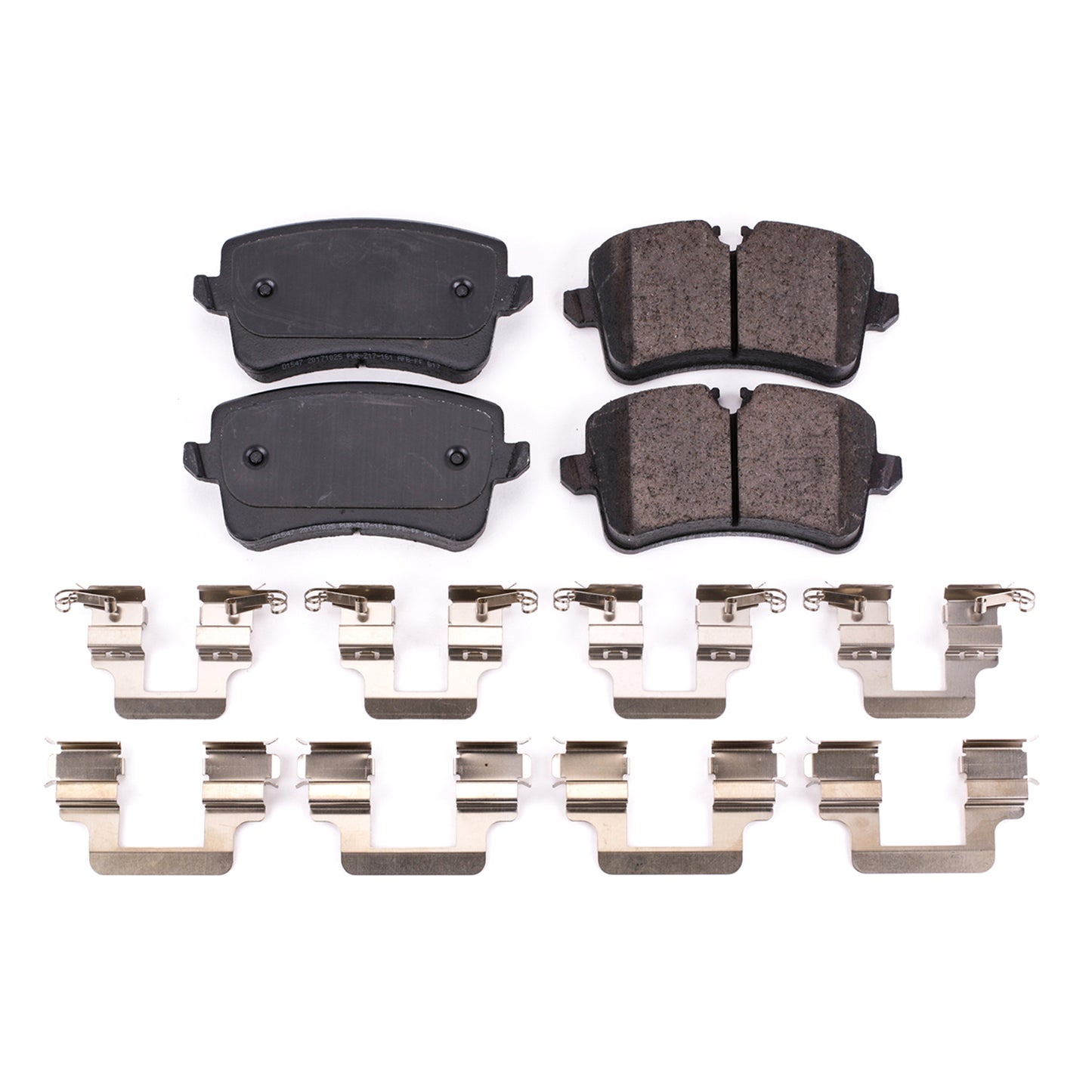 Audi Porsche (2013 to 2021) - Rear Carbon Fiber Ceramic Brake Pads by PowerStop NextGen (S8 A8 A6 A7 Macan S GTS Base) (NXE-1547)