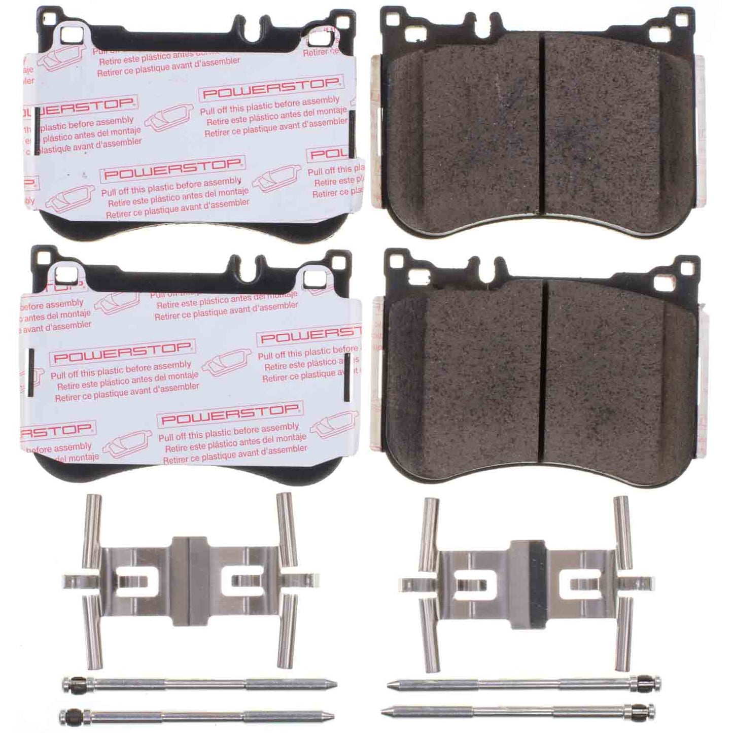 Mercedes S Class and SL R231 - Front Carbon Fiber Ceramic Brake Pads by PowerStop NextGen (W222 Sedan S350 S400 S450 S500 S550 S560 SL400 SL500 SL550 Coupe Convertible CLS53 E53 AMG) (NXE-1688)