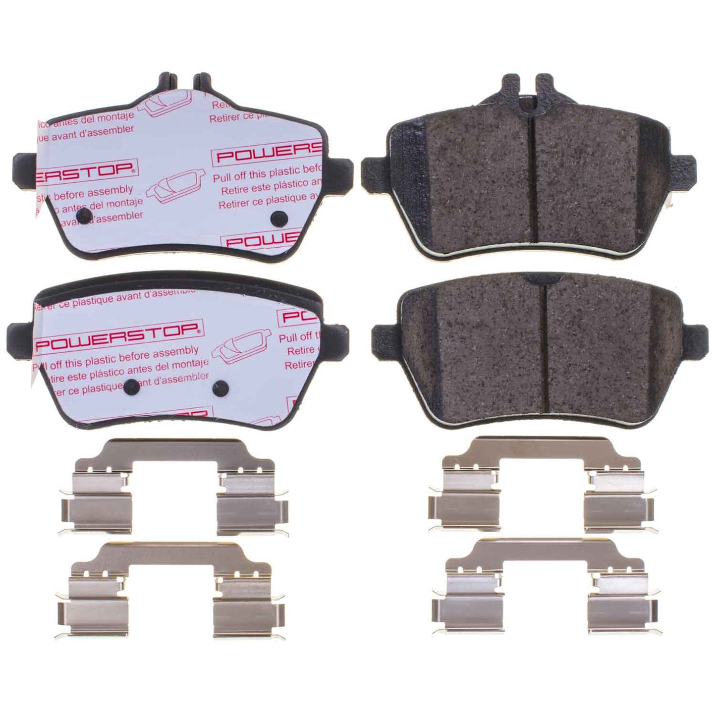 Mercedes S Class and SL R231 - Rear Carbon Fiber Ceramic Brake Pads by PowerStop NextGen (W222 Sedan S350 S400 S450 S500 S550 S560 SL400 SL500 SL550 Coupe Convertible AMG) (NXE-1689)