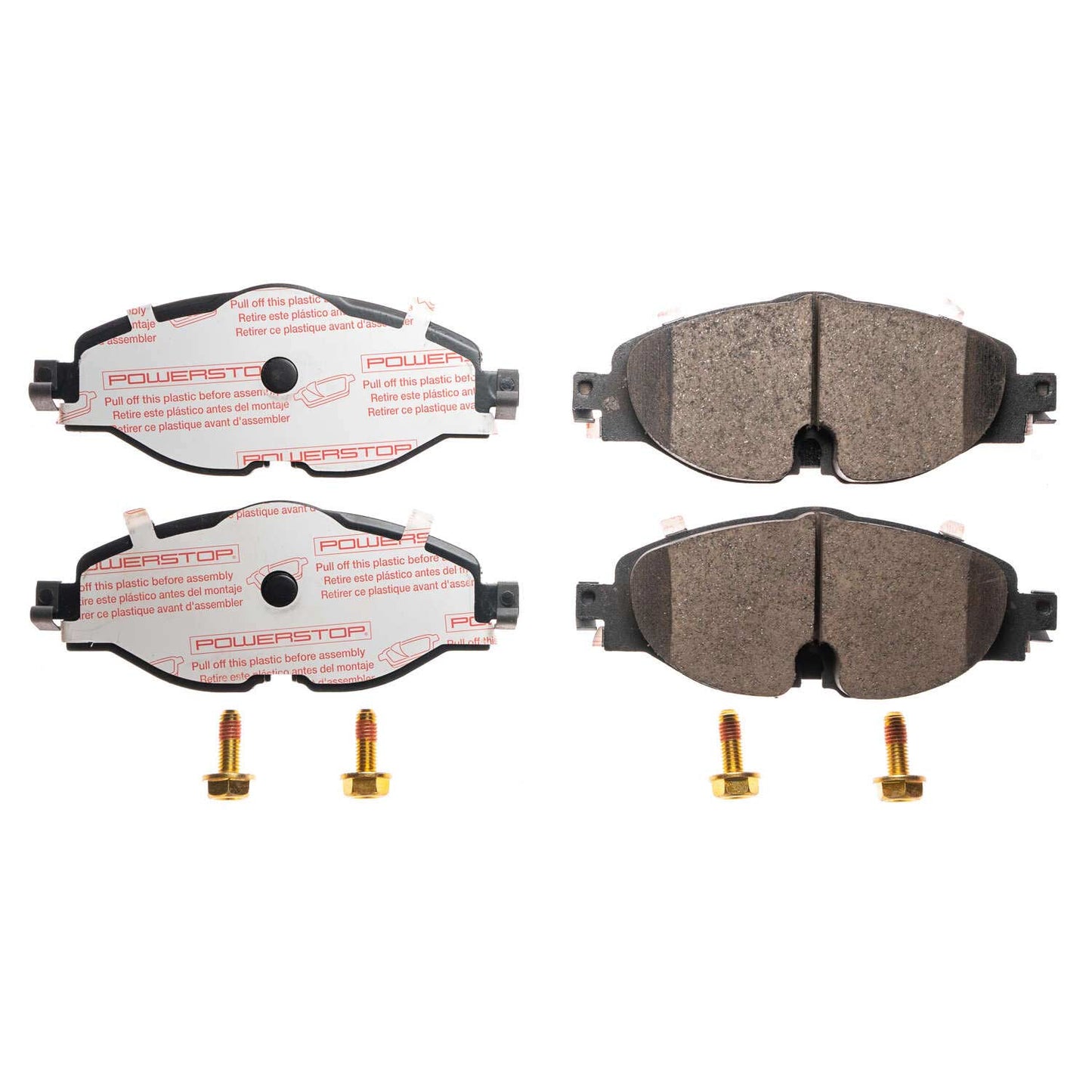VW Golf GTI 2011 to 2018 - Front Carbon Fiber Ceramic Brake Pads by PowerStop NextGen (GCC USA Specs Volkswagen) (NXE-1760)