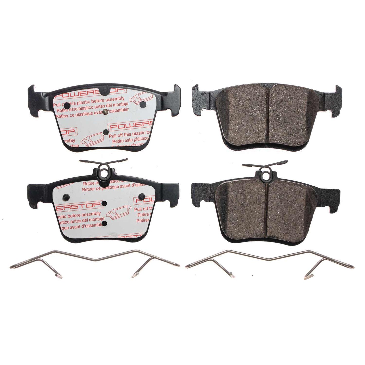 VW Golf R GTI Audi S3 - Rear Carbon Fiber Ceramic Brake Pads by PowerStop NextGen (Volkswagen) (NXE-1761)