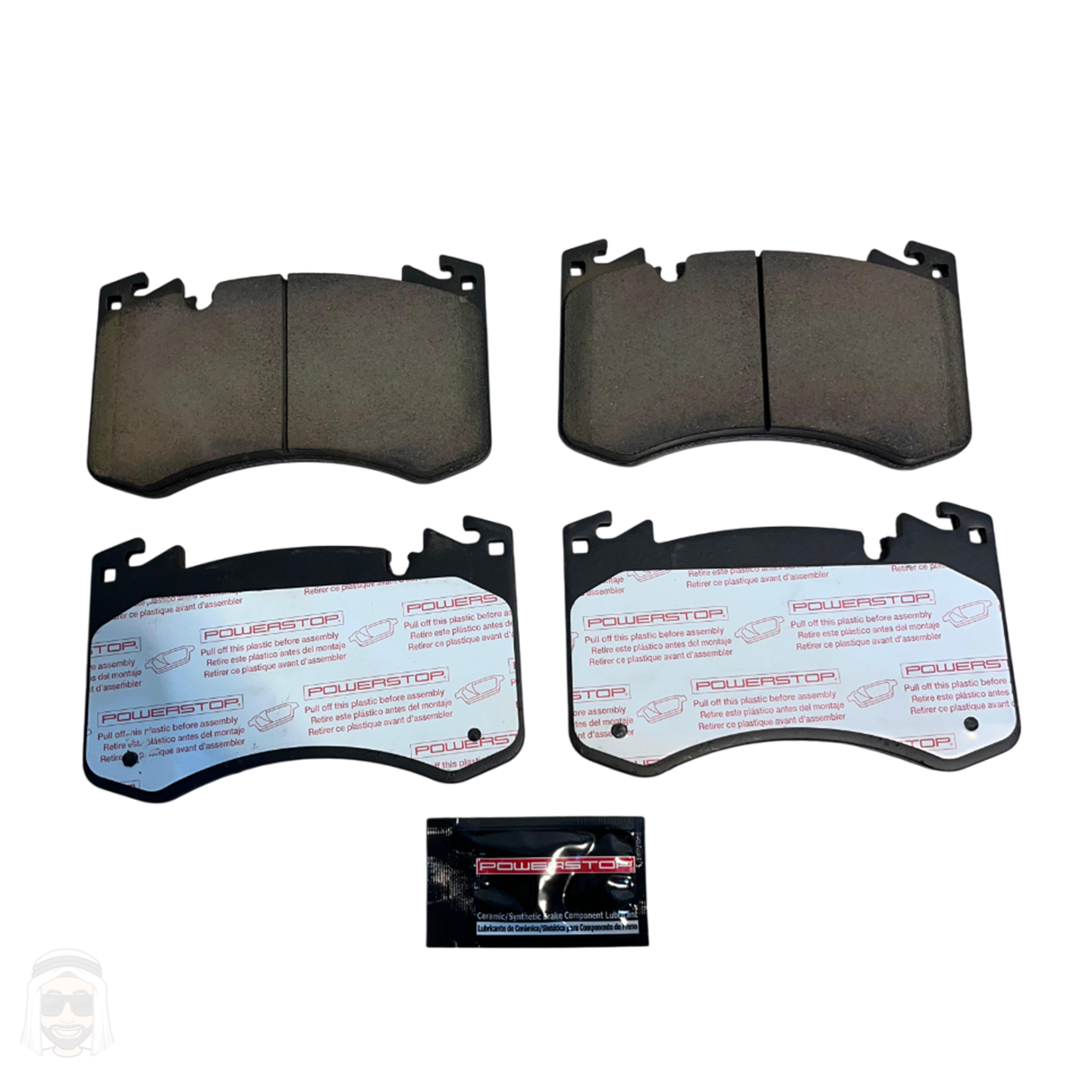 Range Rover V8 (2022+) Front Carbon Fiber Ceramic Brake Pads by PowerStop NextGen (Land Rover Vogue Sport) (NXE-2462)