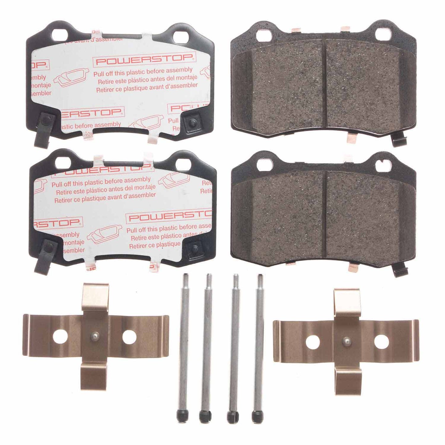 Cadillac Chevrolet Chrysler Dodge Jeep Tesla - Rear Carbon Fiber Ceramic Brake Pads by PowerStop NextGen (CTSV STS Camaro SS ZL1 Chrysler Dodge Charger Challenger Scat Pack SRT8 392 Hellcat Jeep Grand Cherokee Model S X) (NXT-1053)
