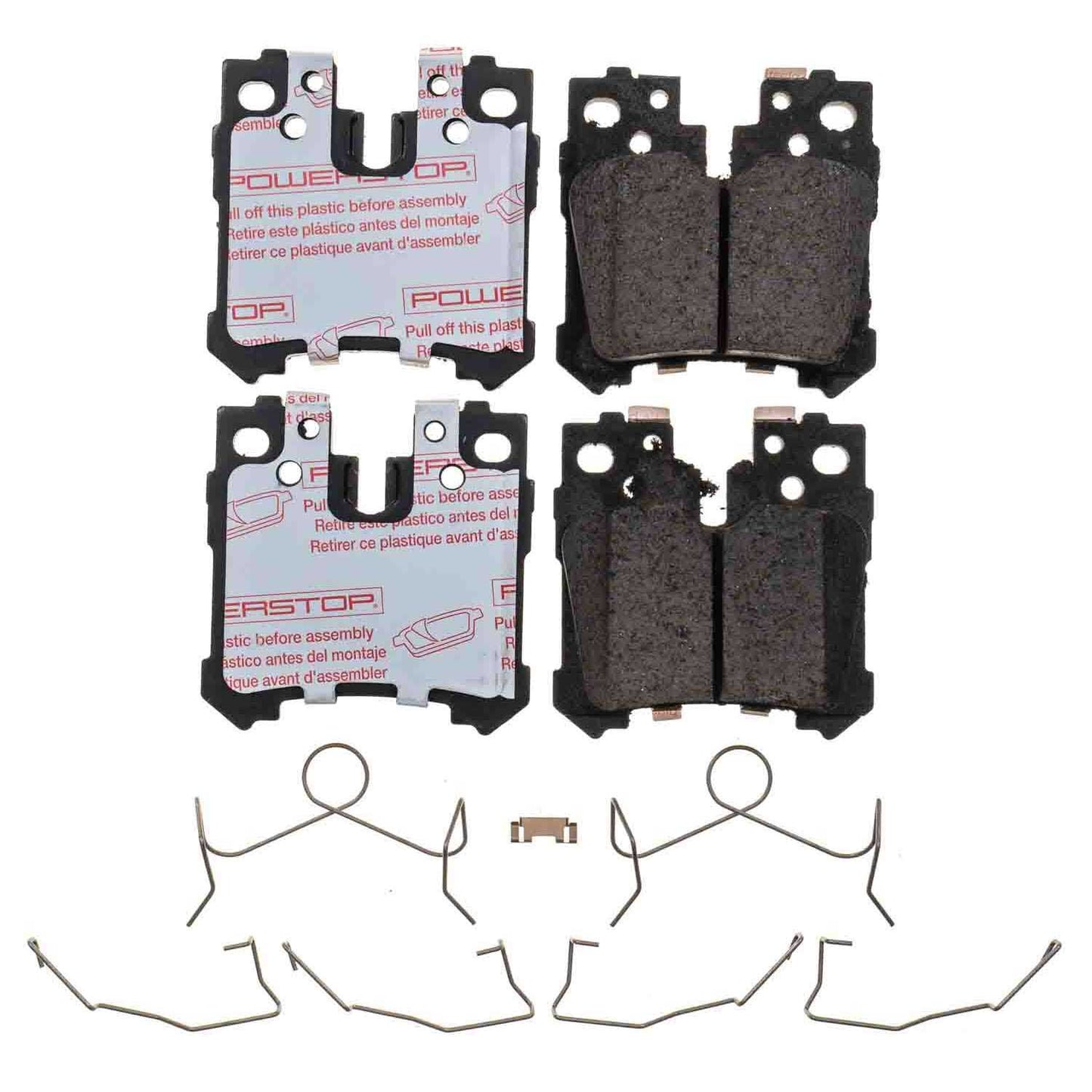 Lexus LS460 LS460F Sport LS500 (2007-2022) - Rear Carbon Fiber Ceramic Brake Pads by PowerStop NextGen (NXT-1283)