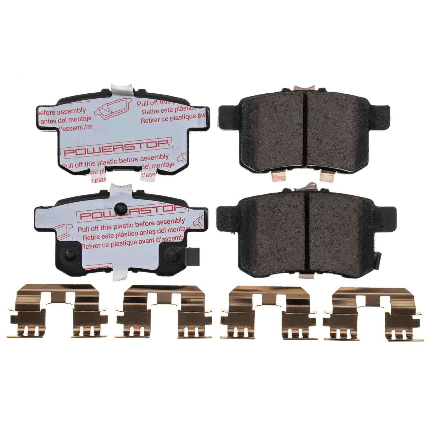 Honda Accord (2008-2017) Rear Carbon Fiber Ceramic Brake Pads by PowerStop NextGen (Sedan Coupe Acura TSX) (NXT-1336)