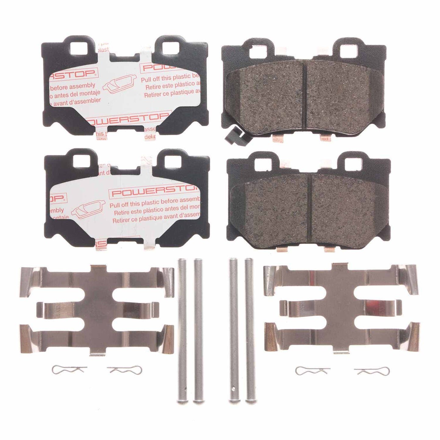 Nissan Infiniti - Rear Carbon Fiber Ceramic Brake Pads by PowerStop NextGen (G37 Sport Sedan Coupe Convertible M37 M56 FX50 Q50 Q60 Q70L QX70 350Z 370Z Z Proto Spec Performance) (NXT-1347)