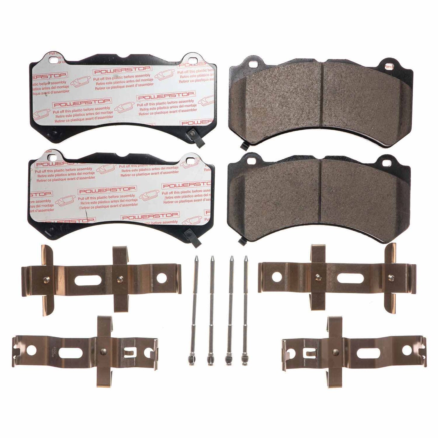 Cadillac Chevrolet Dodge Jeep - Front Carbon Fiber Ceramic Brake Pads by PowerStop NextGen (CTSV ATSV Camaro ZL1 Corvette C7 Z06 Dodge Charger Challenger Scat Pack SRT8 392 Hellcat Jeep Grand Cherokee) (NXT-1405)