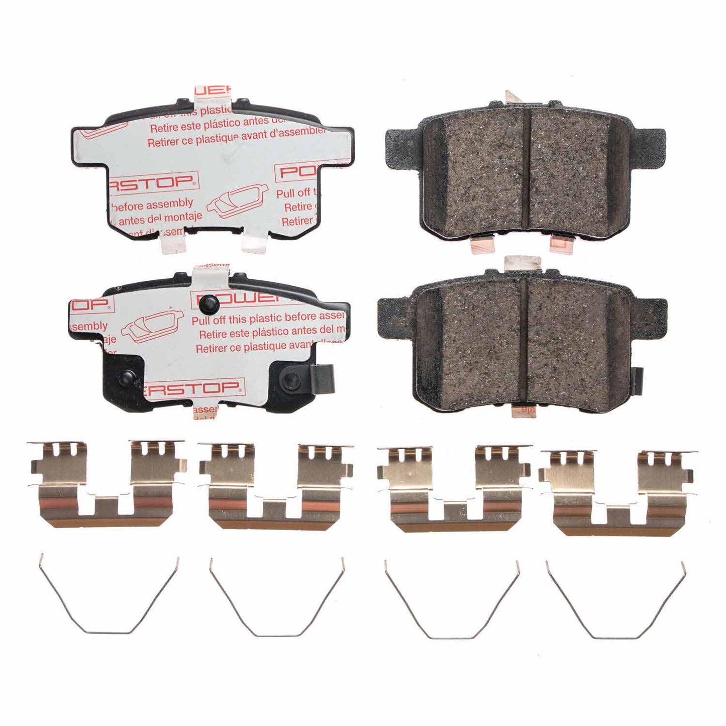 Honda Accord (2008-2017) Rear Carbon Fiber Ceramic Brake Pads by PowerStop NextGen (Sedan Coupe Acura TSX) (NXT-1451)