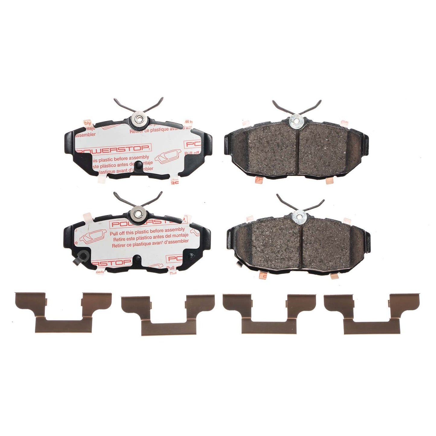 Ford Mustang (2011-2014) - Rear Carbon Fiber Ceramic Brake Pads by PowerStop NextGen (base GT Boss 302 Shelby GT500) (NXT-1465)