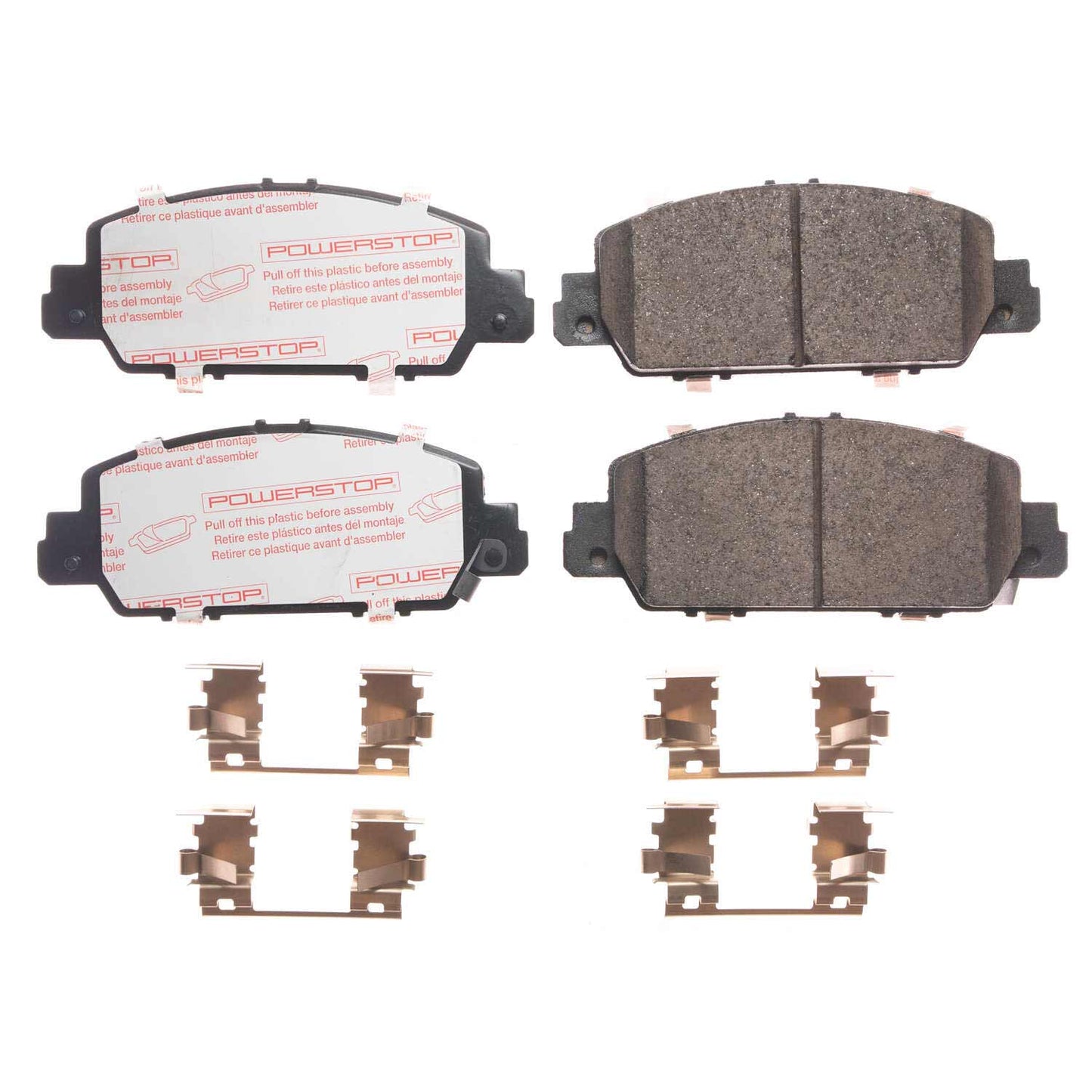 Honda Accord and HRV - Front Carbon Fiber Ceramic Brake Pads by PowerStop NextGen (Sedan Hybrid Coupe) (NXT-1654)