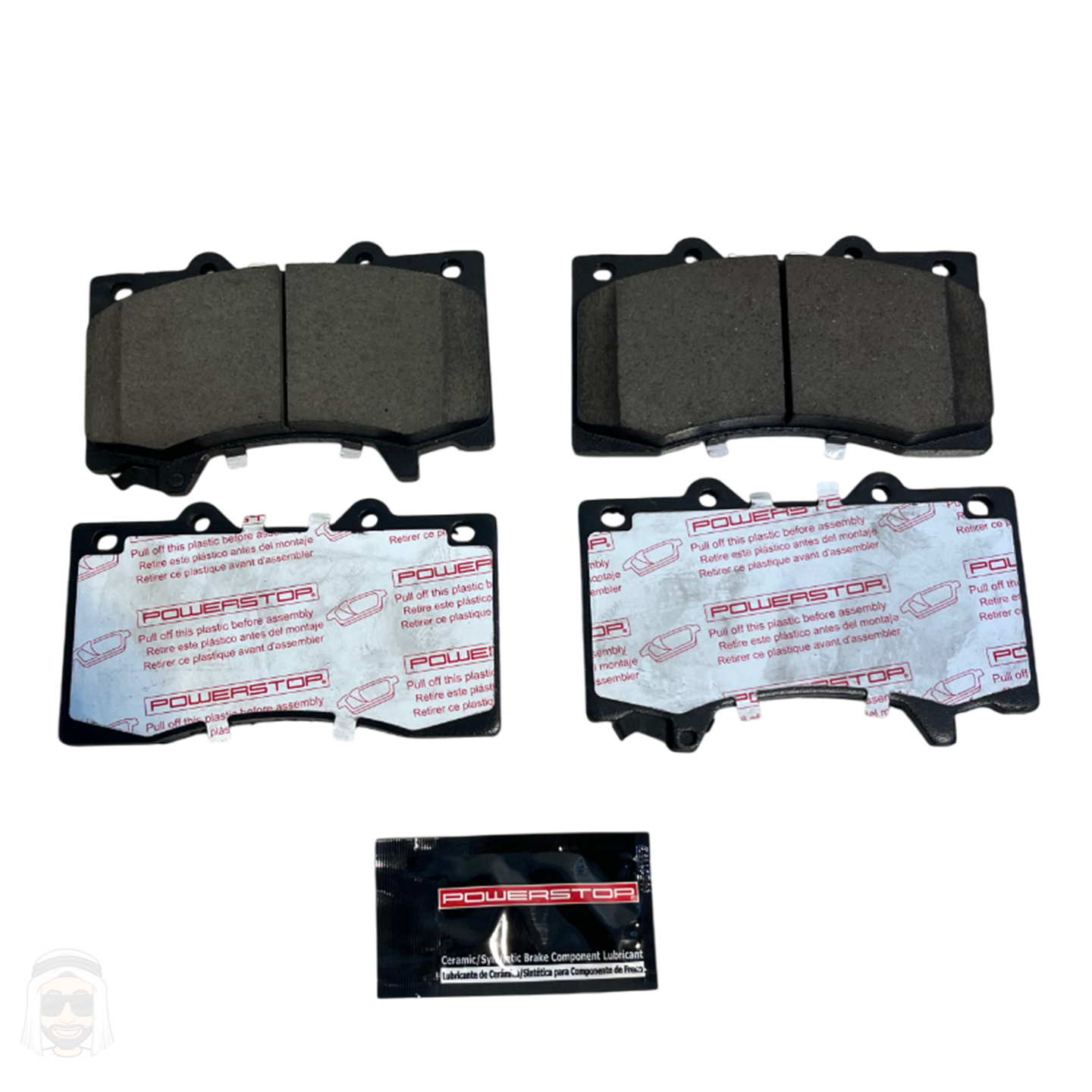 Nissan Patrol Y62 - Front Carbon Fiber Ceramic Brake Pads by PowerStop NextGen (NXT-1748)