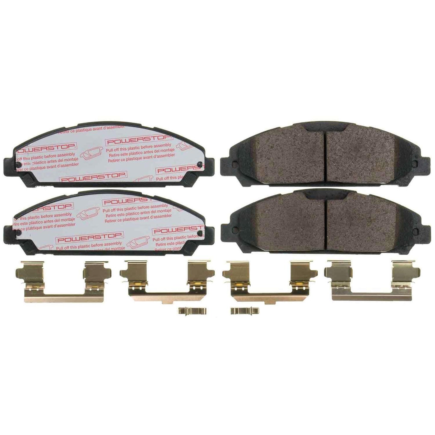 Mustang 2015-2023 (2 Piston) Front Carbon Fiber Ceramic Brake Pads by PowerStop NextGen (Ford EcoBoost Premium V6) (NXT-1791)