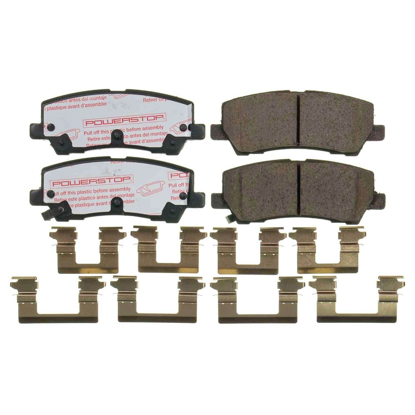 Mustang (2015-2023) Rear Carbon Fiber Ceramic Brake Pads by PowerStop NextGen (Ford Ecoboost Premium V6 GT Mach 1 Bullitt) (NXT-1793)