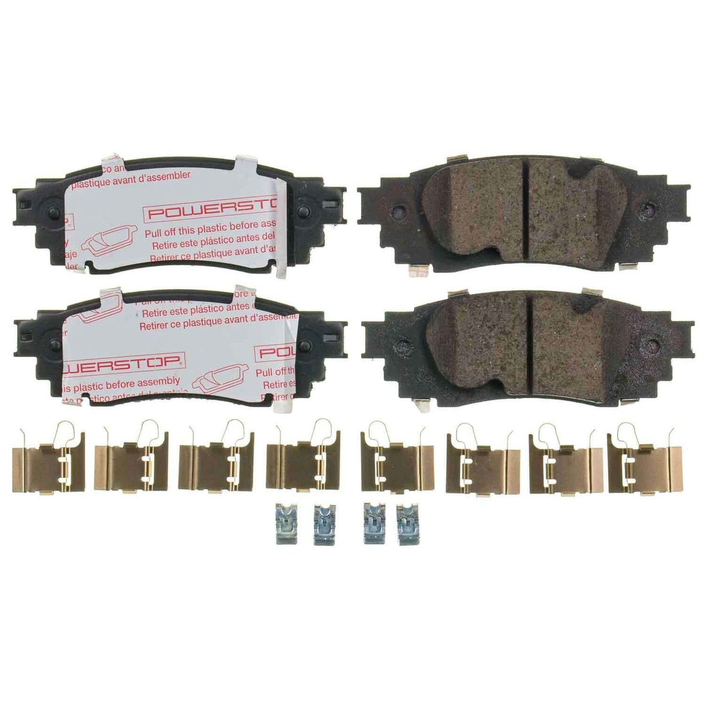 Toyota Lexus - Rear Carbon Fiber Ceramic Brake Pads by PowerStop NextGen (Avalon TRD Camry Hybrid Corolla Cross Venza RAV4 RX ES250 ES350 UX) (NXT-1879)