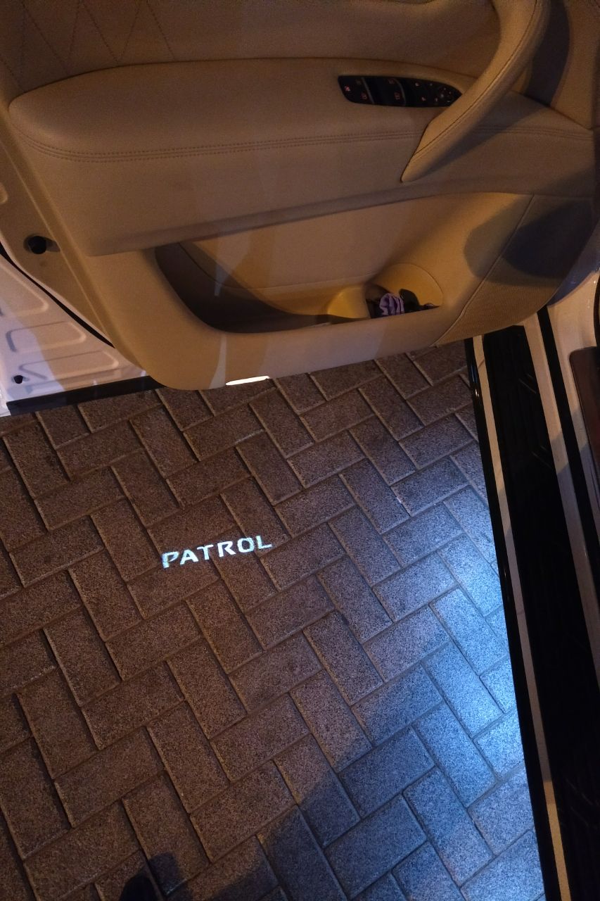 Y62 Door Courtesy Light Set with PATROL Logo (Nissan Patrol Y62)
