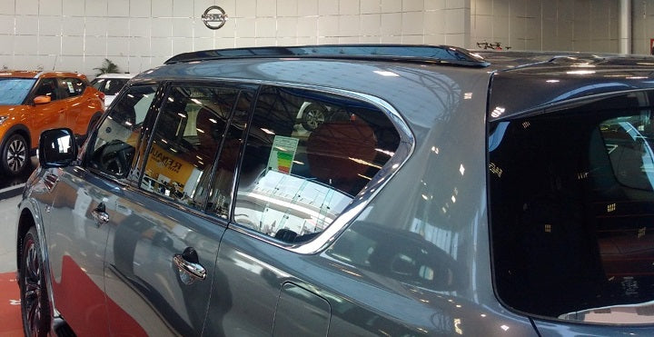 Smart Black Roof Rails Nissan Patrol Y62 (Nismo Edition Flush Type)
