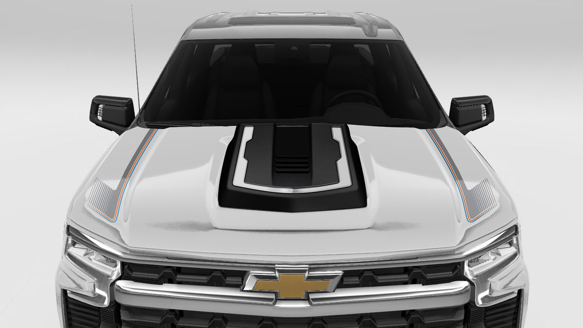 Chafar Edition Hood Decals - Chevrolet Silverado