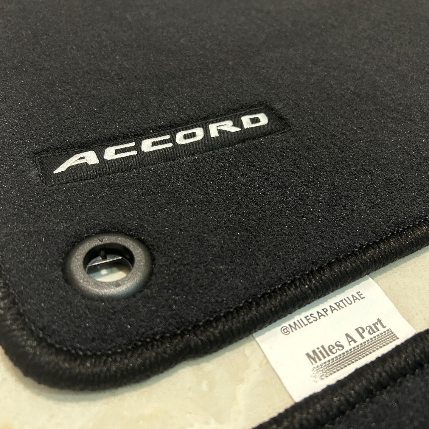 Honda Accord 2018-2022 Luxury Black Floor Mats with Logo (5 pieces)